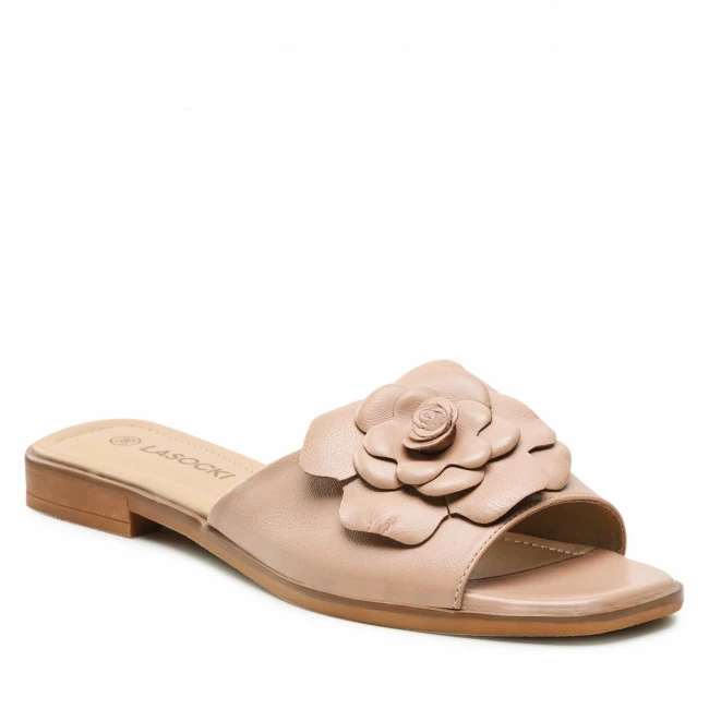 Casual Mules Klapki LASOCKI - WI16-MENA-06 Beżowy Beige 3 Casual Mules Klapki LASOCKI - WI16-MENA-06 Beżowy Beige