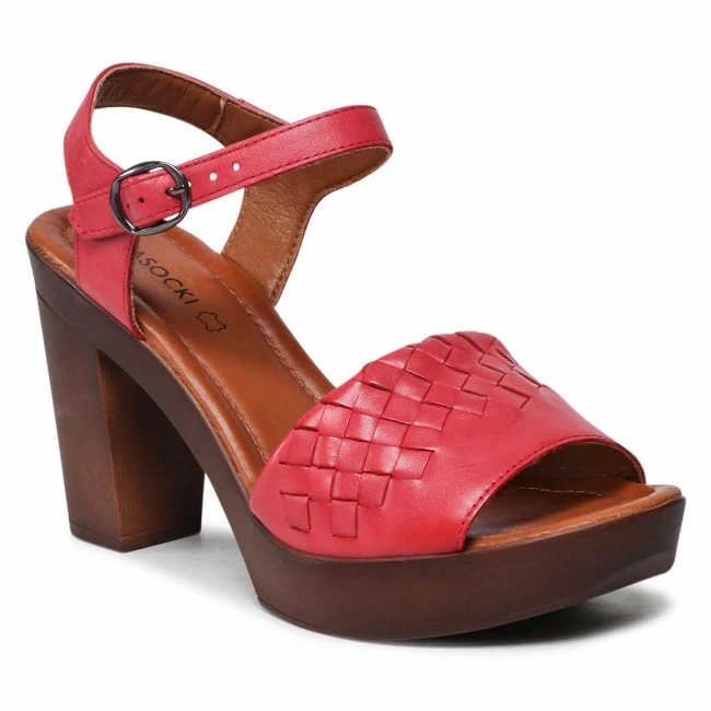 Casual Sandals Sandals LASOCKI - EST-2025-09 Red Red 3 Casual Sandals Sandals LASOCKI - EST-2025-09 Red Red