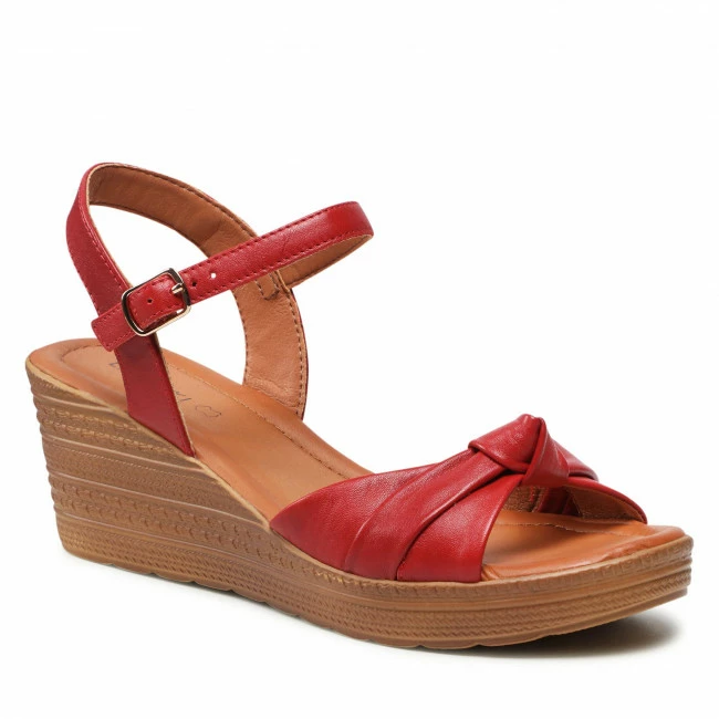 Wedges Sandals LASOCKI - EST-313-01 Red Red 3 Wedges Sandals LASOCKI - EST-313-01 Red Red