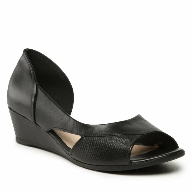 Wedges Sandals LASOCKI - OCE-TTT-06 Black Black 3 Wedges Sandals LASOCKI - OCE-TTT-06 Black Black