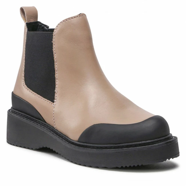 Elastic-sides Chelsea Boots LASOCKI - WI16-CURRIE-04 Beige Beige 3 Elastic-sides Chelsea Boots LASOCKI - WI16-CURRIE-04 Beige Beige
