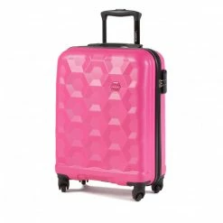 Suitcases Small Trolley LASOCKI - BLW-A-101-36-08 Pink 1 Pink