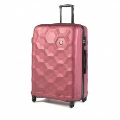 Suitcases Large Trolley LASOCKI - BLW-A-103-35-08 Burgundy Dark Red