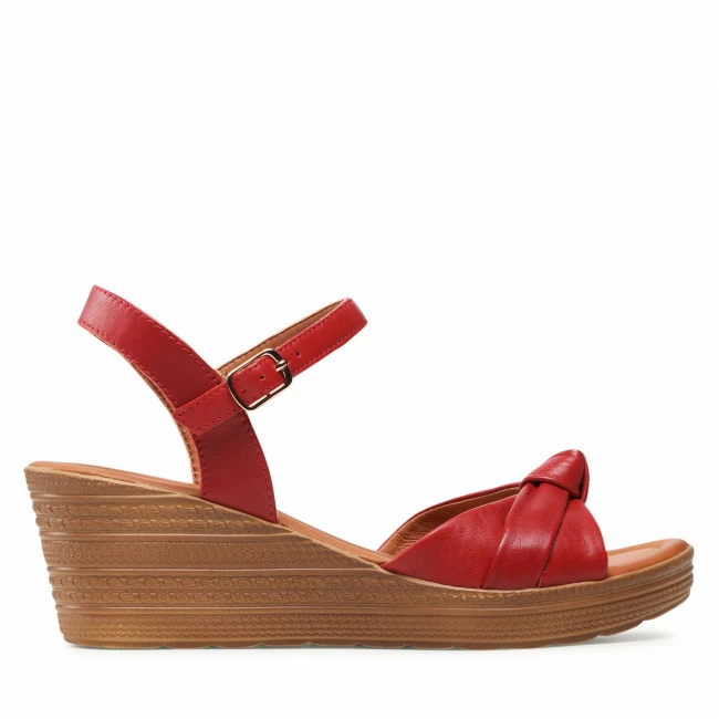 Wedges Sandals LASOCKI - EST-313-01 Red Red 4 Wedges Sandals LASOCKI - EST-313-01 Red Red - Image 2