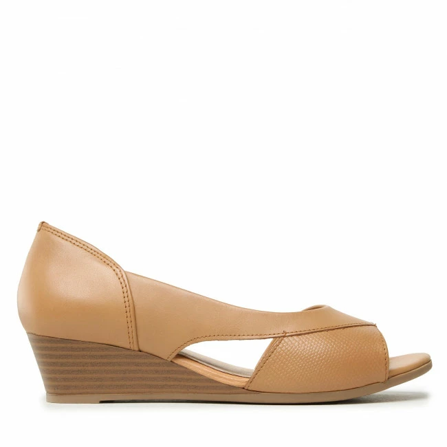 Wedges Sandals LASOCKI - OCE-TTT-06 Beige Brown 4 Wedges Sandals LASOCKI - OCE-TTT-06 Beige Brown - Image 2