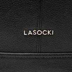 Canvas Totes & Shoppers Handbag LASOCKI - MLS-K-021-10-01 Black Black 10 Canvas Totes & Shoppers Handbag LASOCKI - MLS-K-021-10-01 Black Black -Lasocki Store Online 03 5904248772574 ks