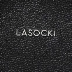 Canvas Totes & Shoppers Handbag LASOCKI - MLT-K-023-10-01 Black Black -Lasocki Store Online 03 5904248772635 ph