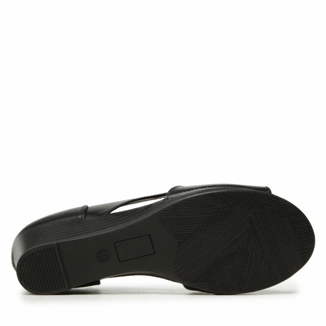 Wedges Sandals LASOCKI - OCE-TTT-06 Black Black 6 Wedges Sandals LASOCKI - OCE-TTT-06 Black Black - Image 4