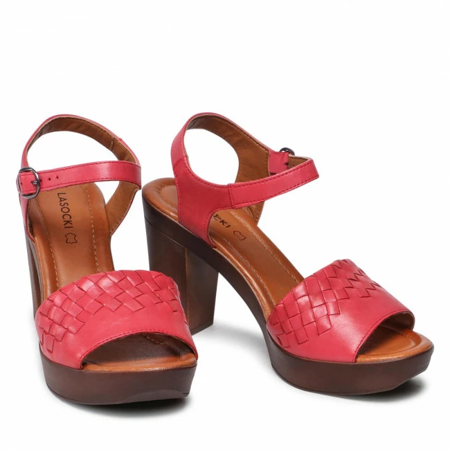 Casual Sandals Sandals LASOCKI - EST-2025-09 Red Red 7 Casual Sandals Sandals LASOCKI - EST-2025-09 Red Red - Image 5