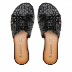 Casual Mules Slides LASOCKI - WI16-FOXI-44 Black Black -Lasocki Store Online 06 5904248633806 rz