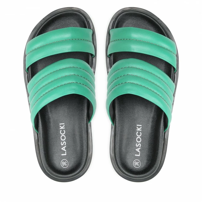 Casual Mules Slides LASOCKI - WI16-4808-05 Green Green 8 Casual Mules Slides LASOCKI - WI16-4808-05 Green Green - Image 6