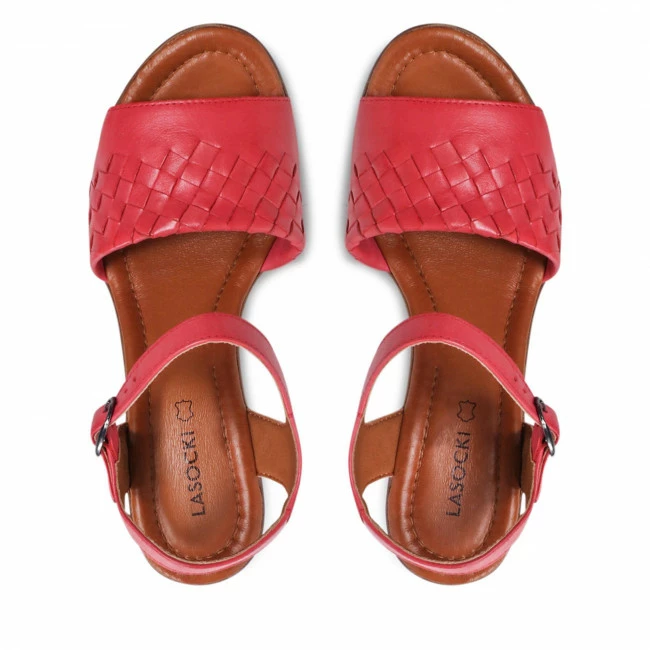 Casual Sandals Sandals LASOCKI - EST-2025-09 Red Red 8 Casual Sandals Sandals LASOCKI - EST-2025-09 Red Red - Image 6