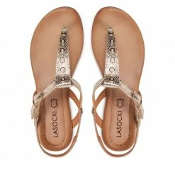 Casual Sandals Sandals LASOCKI - OCE-ARENA-35 Gold Gold -Lasocki Store Online 06 5904248696443 rz