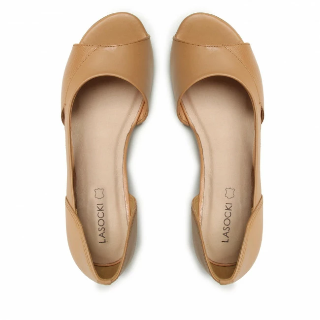 Wedges Sandals LASOCKI - OCE-TTT-06 Beige Brown 8 Wedges Sandals LASOCKI - OCE-TTT-06 Beige Brown - Image 6