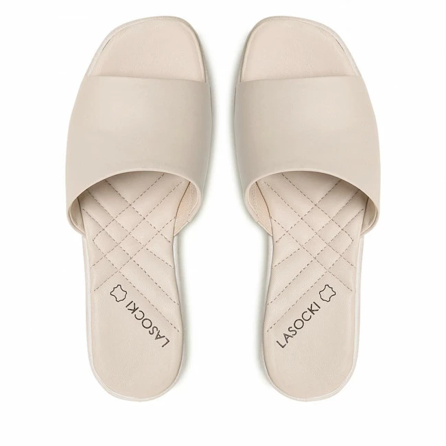 Wedges Slides LASOCKI - OCE-3030-01 Beige Beige 8 Wedges Slides LASOCKI - OCE-3030-01 Beige Beige - Image 6