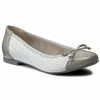Ballerina Shoes Flats LASOCKI - SPINA-01 Biały/Szary White -Lasocki Store Online 2220632210006 lasocki spina 01 bia y szary anp 01