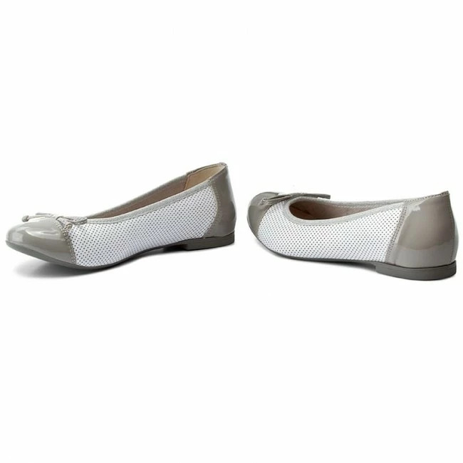 Ballerina Shoes Flats LASOCKI - SPINA-01 Biały/Szary White 4 Ballerina Shoes Flats LASOCKI - SPINA-01 Biały/Szary White - Image 2