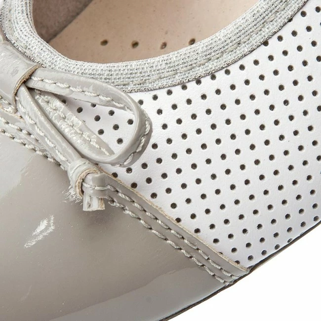 Ballerina Shoes Flats LASOCKI - SPINA-01 Biały/Szary White 5 Ballerina Shoes Flats LASOCKI - SPINA-01 Biały/Szary White - Image 3