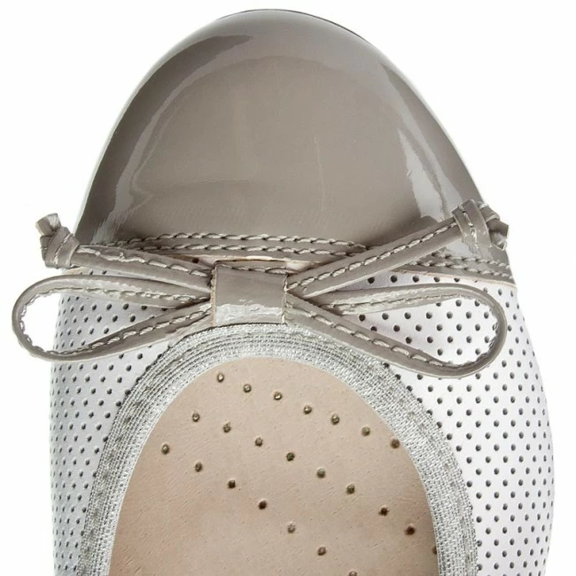 Ballerina Shoes Flats LASOCKI - SPINA-01 Biały/Szary White 6 Ballerina Shoes Flats LASOCKI - SPINA-01 Biały/Szary White - Image 4