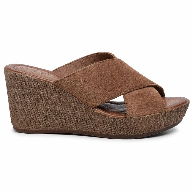Wedges Slides LASOCKI - 2211-01 Brown Brown 4 Wedges Slides LASOCKI - 2211-01 Brown Brown - Image 2