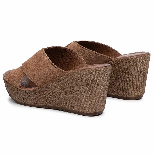 Wedges Slides LASOCKI - 2211-01 Brown Brown 5 Wedges Slides LASOCKI - 2211-01 Brown Brown - Image 3