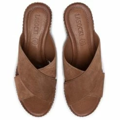 Wedges Slides LASOCKI - 2211-01 Brown Brown 12 Wedges Slides LASOCKI - 2211-01 Brown Brown -Lasocki Store Online 5903419364761 04 ks