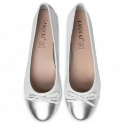 Ballerina Shoes Flats LASOCKI - OCE-KARA-02 White White -Lasocki Store Online 5903419526442 04 mt