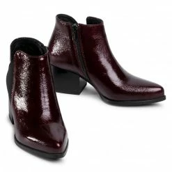 Ankle Boots LASOCKI - 70814-01 Maroon Dark Red -Lasocki Store Online 5903698068244 03 rz