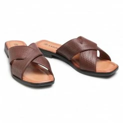 Casual Mules Slides LASOCKI - WI16-MENA-02 Brown Brown -Lasocki Store Online 5903698425252 03 rz