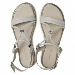 Casual Sandals Sandals LASOCKI - WI23-FOXI-16 White White -Lasocki Store Online 5903698505701 03 rz