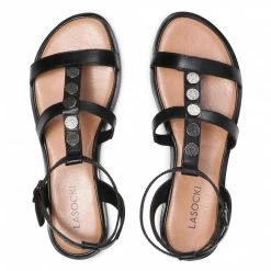 Casual Sandals Sandals LASOCKI - WI23-FOXI-24 Black Black -Lasocki Store Online 5903698506166 05 rz
