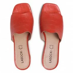 Casual Mules Slides LASOCKI - S681 Red Red -Lasocki Store Online 5903698577630 06 rz