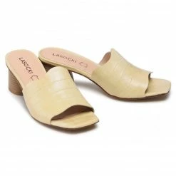 Casual Mules Slides LASOCKI - S681 Yellow Yellow -Lasocki Store Online 5903698577647 07 rz 1