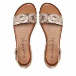 Casual Sandals Sandals LASOCKI - WI16-FOXI-30 Beige Beige -Lasocki Store Online 5904248273637 05 rz