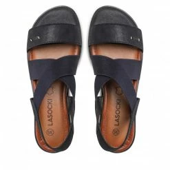 Casual Sandals Sandals LASOCKI - WI16-DOROTHY-01 Cobalt Blue Navy Blue -Lasocki Store Online 5904248295233 06 rz