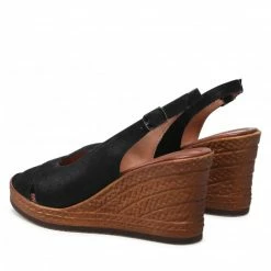 Wedges Sandals LASOCKI - WI23-283-04 Black Black 10 Wedges Sandals LASOCKI - WI23-283-04 Black Black -Lasocki Store Online 5904248389512 02 rz