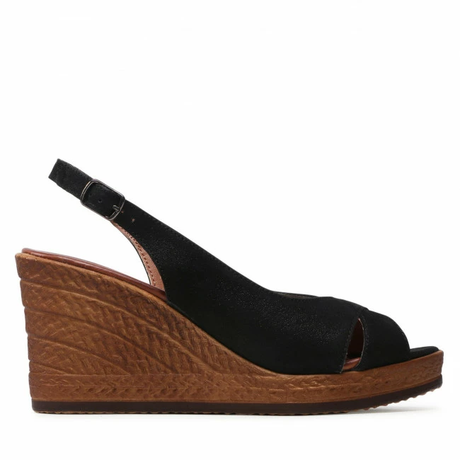 Wedges Sandals LASOCKI - WI23-283-04 Black Black 4 Wedges Sandals LASOCKI - WI23-283-04 Black Black - Image 2