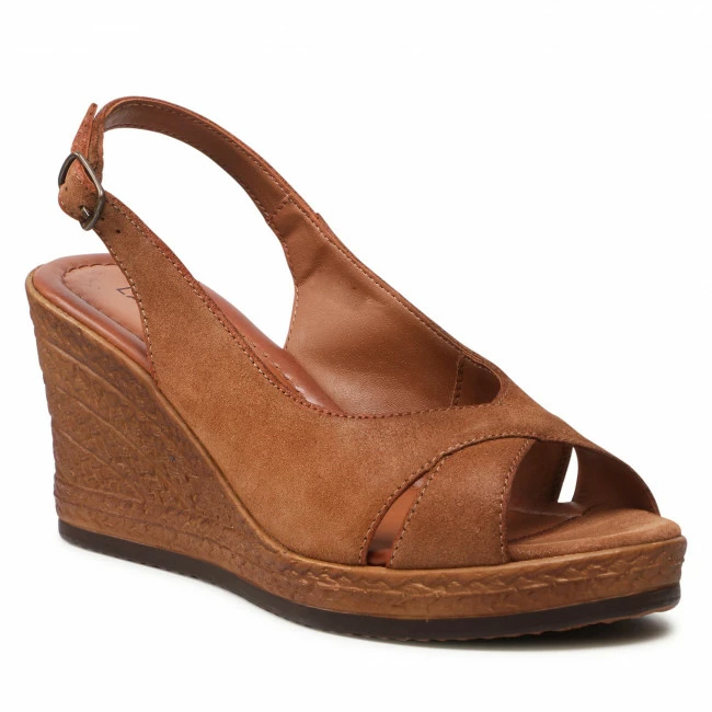 Wedges Sandals LASOCKI - WI23-283-04 Camel Brown 3 Wedges Sandals LASOCKI - WI23-283-04 Camel Brown