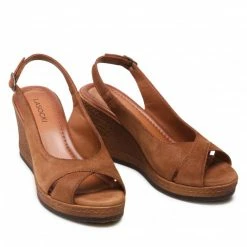Wedges Sandals LASOCKI - WI23-283-04 Camel Brown 12 Wedges Sandals LASOCKI - WI23-283-04 Camel Brown -Lasocki Store Online 5904248389529 03 rz
