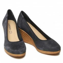 Wedge-heeled Shoes Shoes LASOCKI - WI23-2188-05 Cobalt Blue Navy Blue -Lasocki Store Online 5904248390037 08 rz