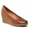 Wedge-heeled Shoes Shoes LASOCKI - WI23-2282-07 Camel Brown