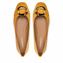 Ballerina Shoes Flats LASOCKI - RST-IRENA-05 Yellow Yellow -Lasocki Store Online 5904248421991 07 d rz