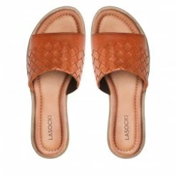 Casual Mules Slides LASOCKI - WI23-AGA-02 Camel Brown -Lasocki Store Online 5904248605346 07d rz